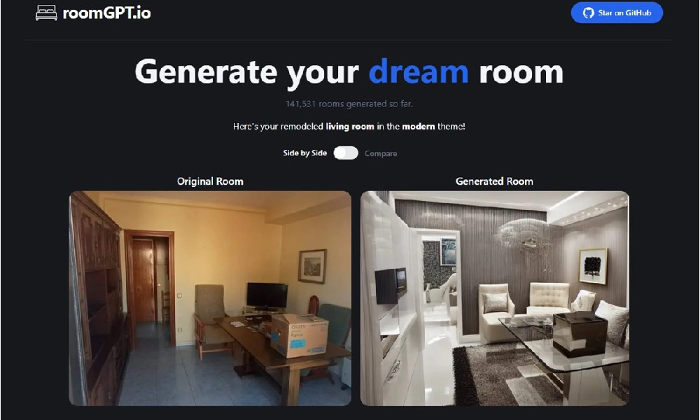 طراحی داخلی با هوش مصنوعیRoomGPT 5 RoomGPT