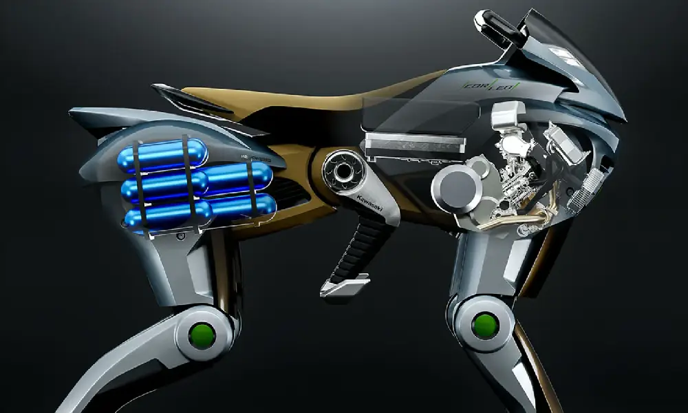 آشنایی با اسب رباتیک کاوازاکی که با نیروی هیدروژنی کار می‌کند