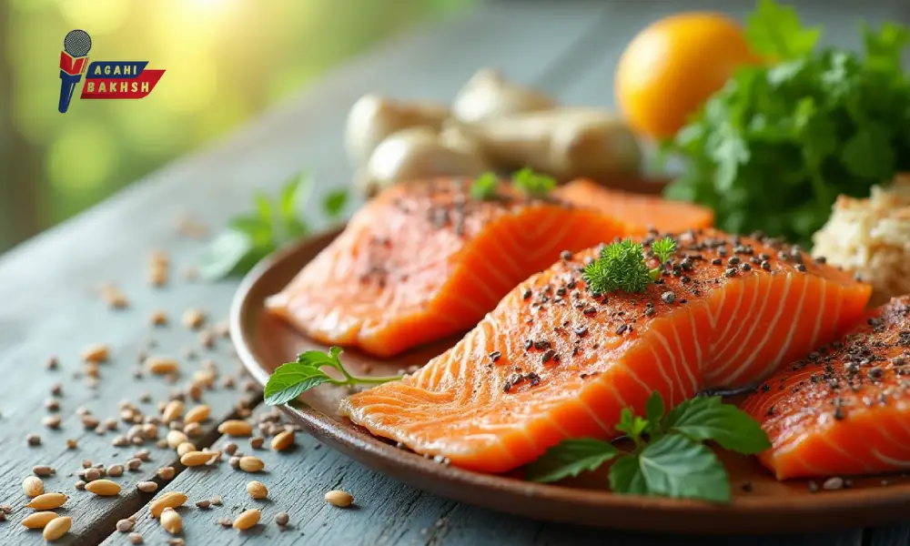 ماهی سالمون یکی از بهترین منابع امگا 3 برای سلامت قلب و مغز