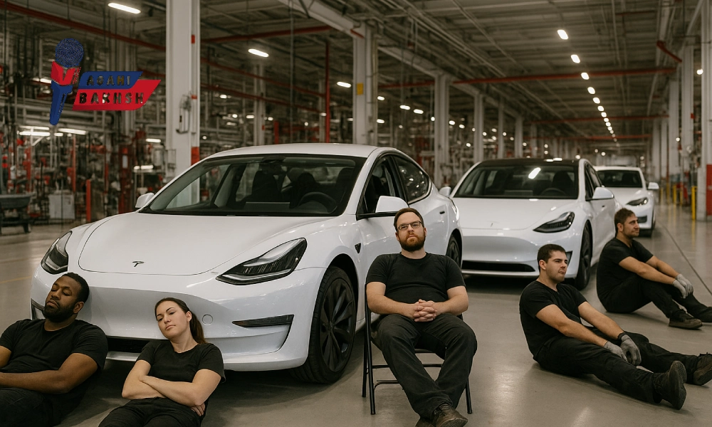 کاهش فروش تسلا