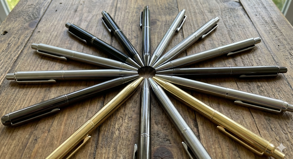 تنوع رنگی و مدل‌های خودکار فلزی عمده مناسب برای ست‌های اداری